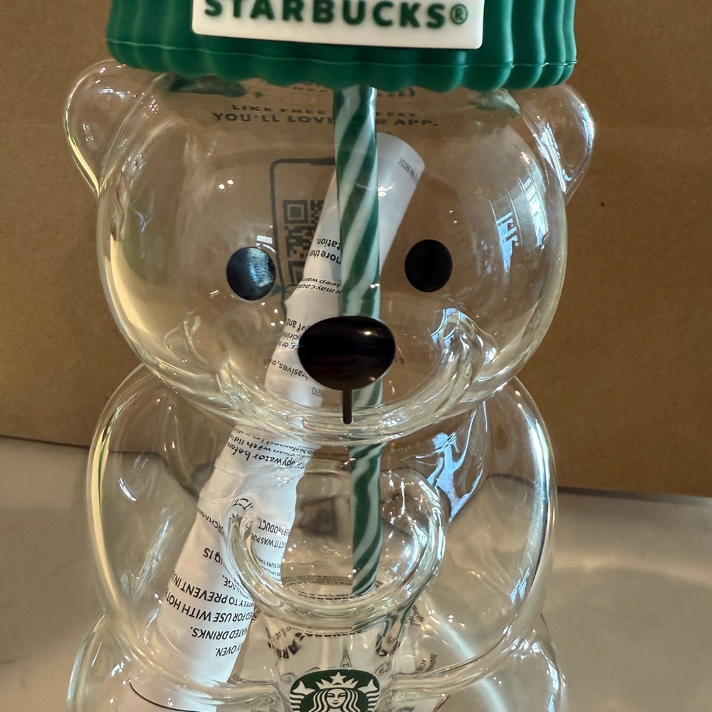 Starbucks Limited Edition Holiday Glass Bear Bearista Cup - Picture 4 of 4